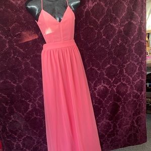 Coral dress by lulus